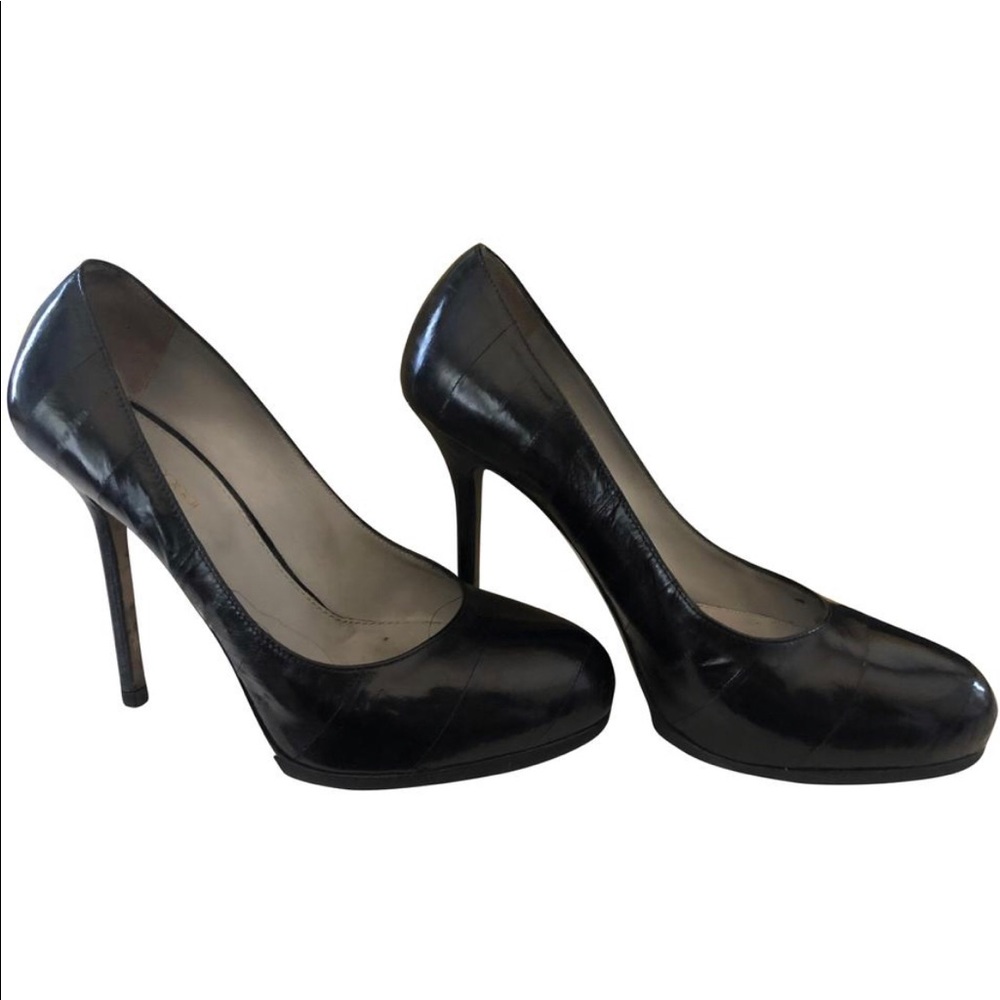 Sergio Rossi Black Pumps with Hidden Platform